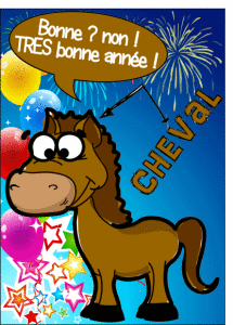 bonne année cheval